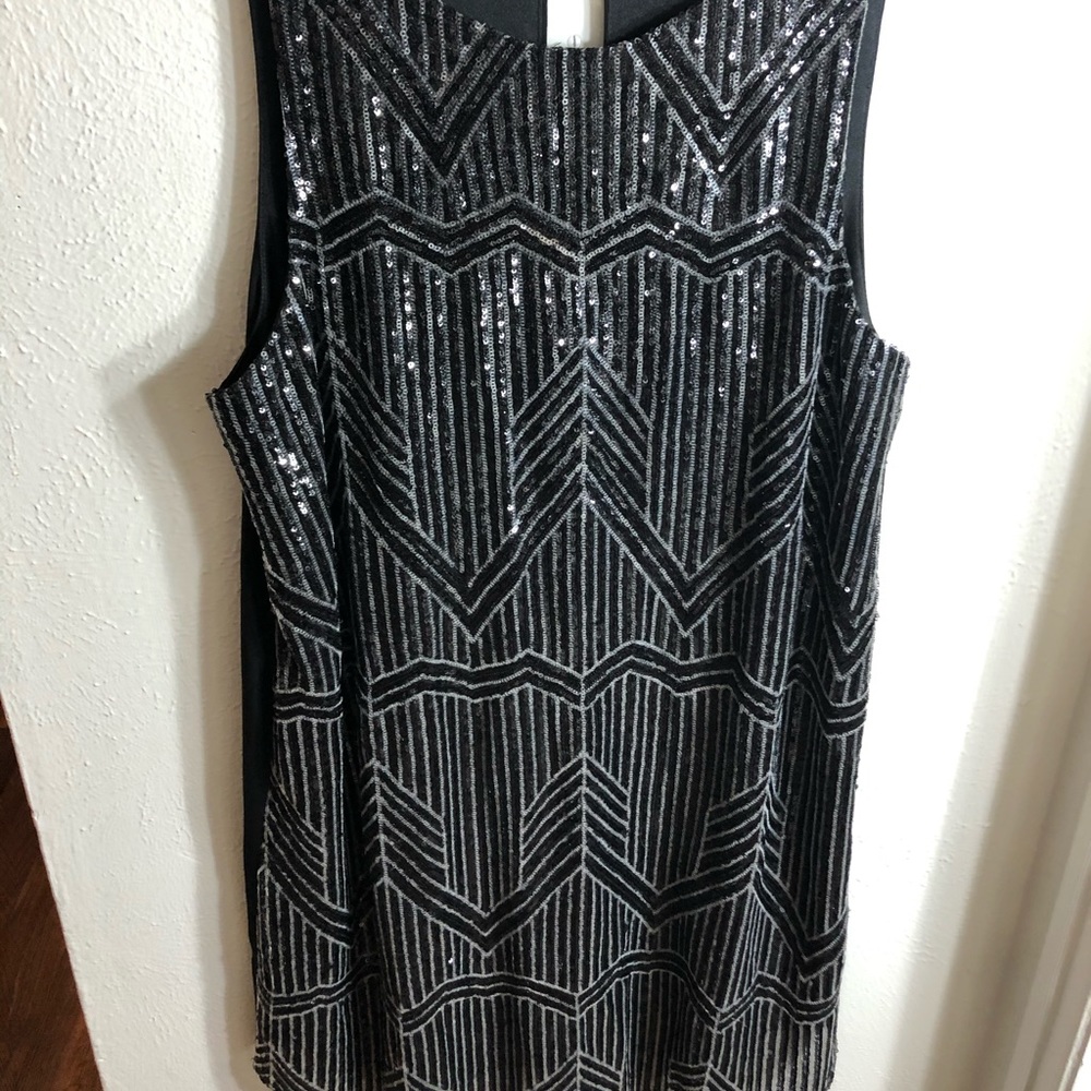 Black Sequin Dress